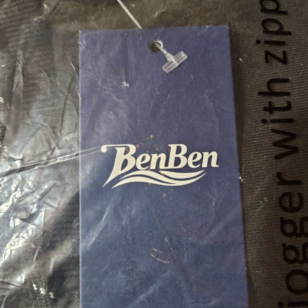 BenBen Black Jogger with Zipper - Picture 2 of 4
